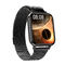 Smart Watch Digital di Rate Men del cuore del metallo e del silicone bianco nero ' dell'orologio di S nuovo di pressione sanguigna di sport astuto dell'ossigeno DTX